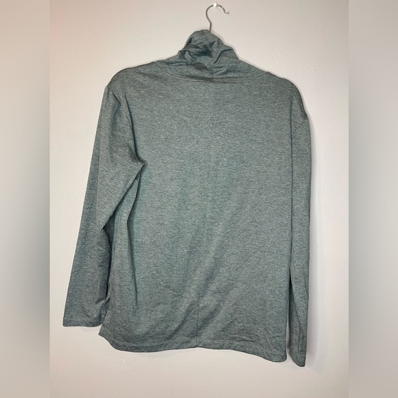 APANA Men’s Grey Cowl Neck Drawstring Athletic Long Sleeve Pullover Sweater Med - Picture 2 of 8